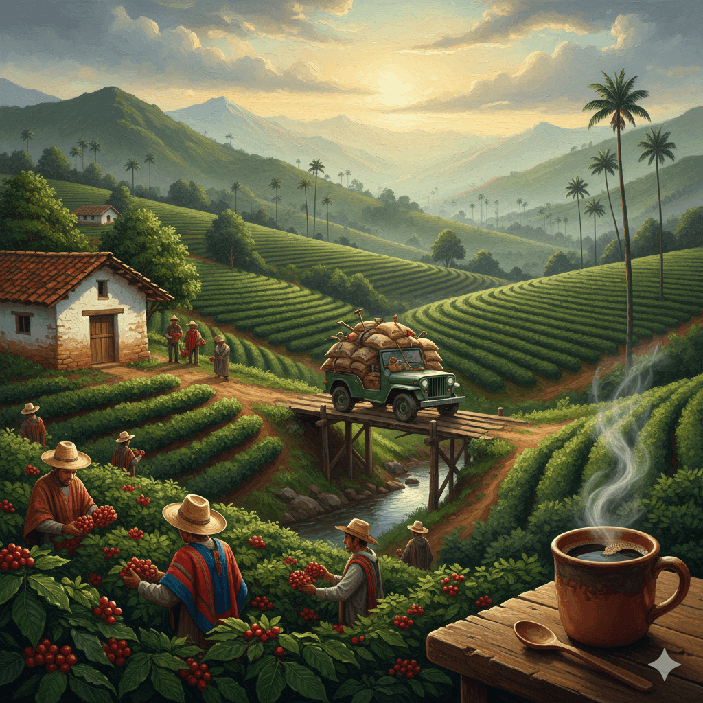 Tradición cafetera colombiana